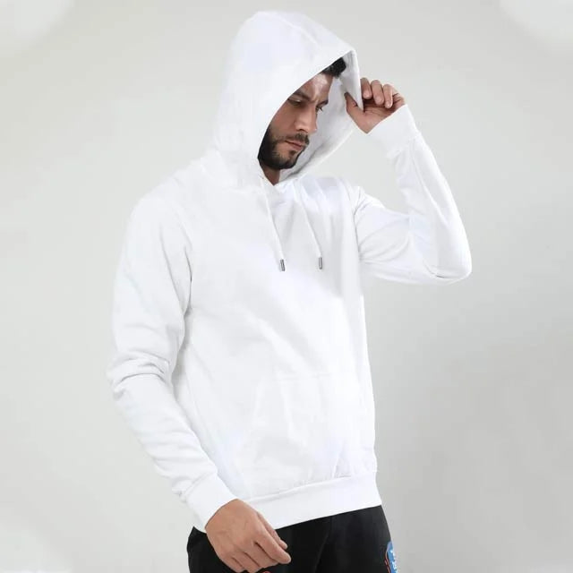 Premium Unisex White Hoodie {BUY 1 GET 1 FREE}