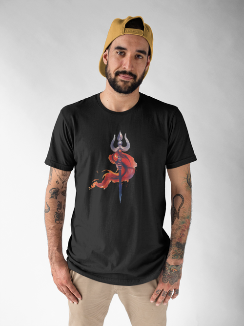 Premium Abstract Trishul Unisex Tees
