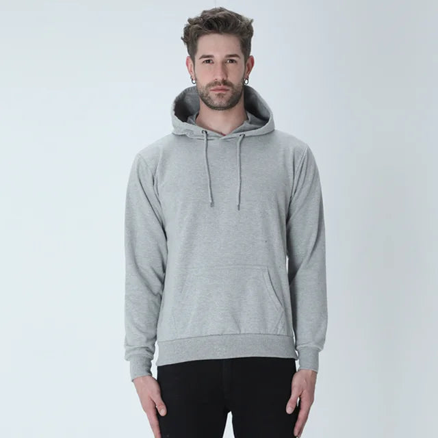 Premium Unisex Grey Melange Hoodie {BUY 1 GET 1 FREE}