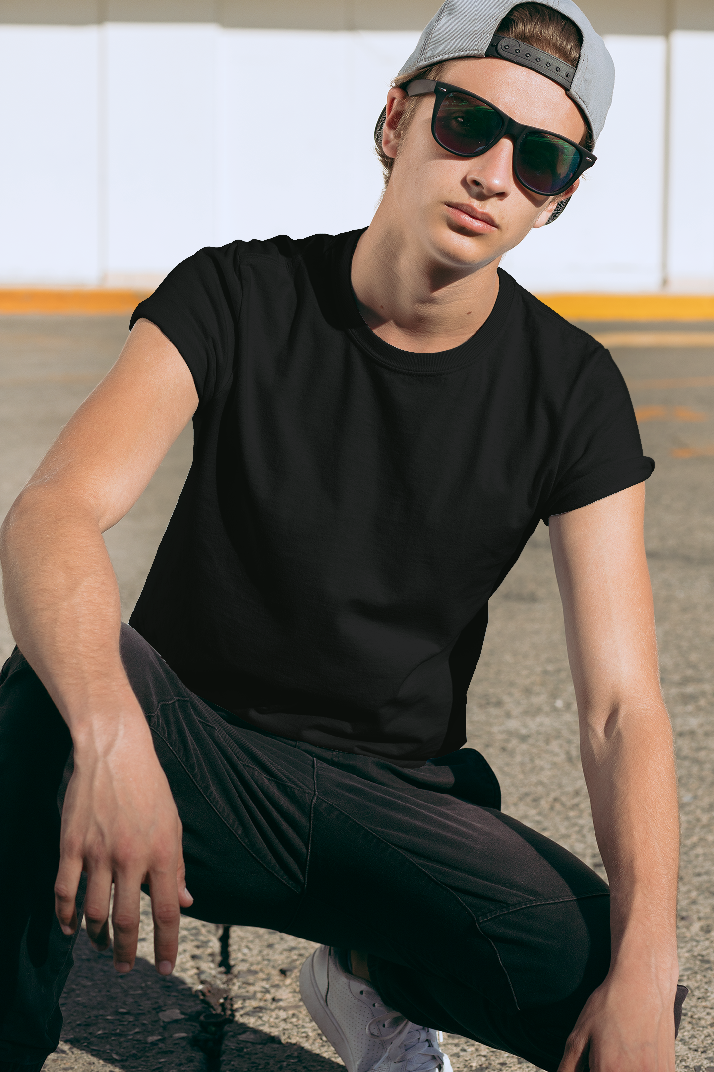 Premium Plain Black Unisex Tees
