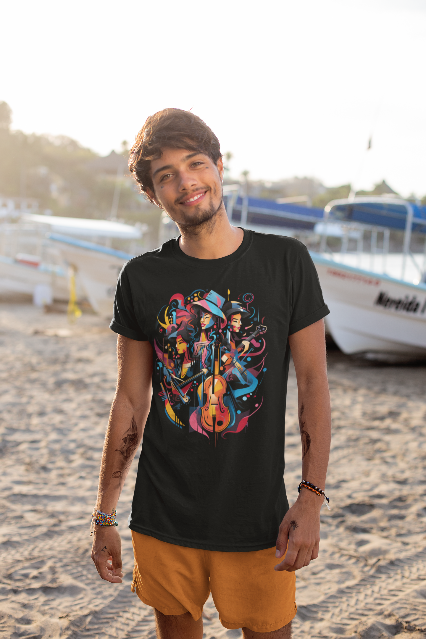 Premium Creative Guitar Art Unisex Tees